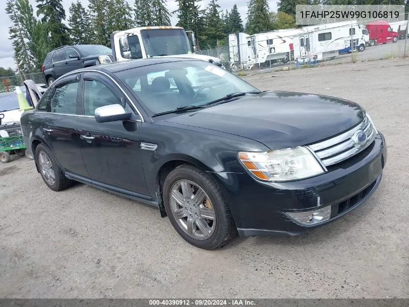 2009 Ford Taurus Limited VIN: 1FAHP25W99G106819 Lot: 40390912