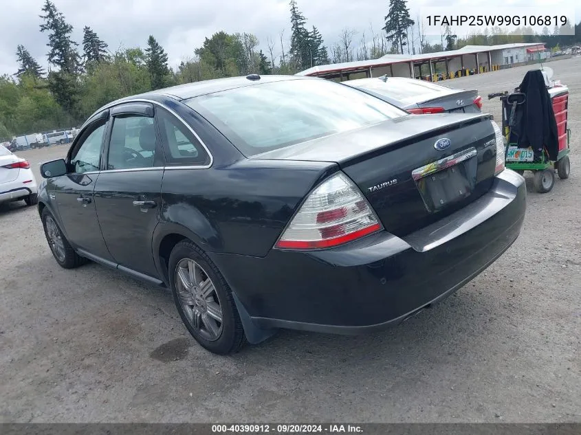 2009 Ford Taurus Limited VIN: 1FAHP25W99G106819 Lot: 40390912