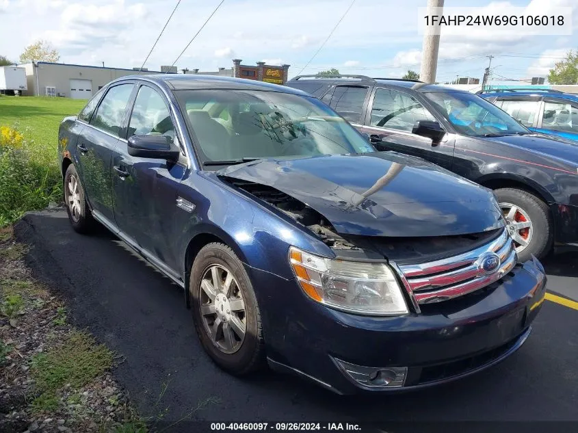 2009 Ford Taurus Sel VIN: 1FAHP24W69G106018 Lot: 40460097