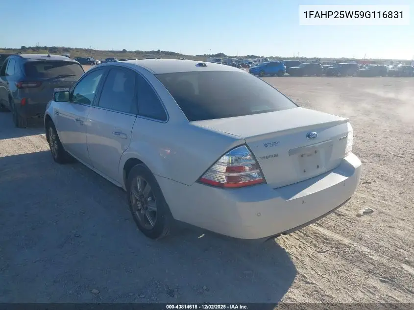 1FAHP25W59G116831 2009 Ford Taurus Limited