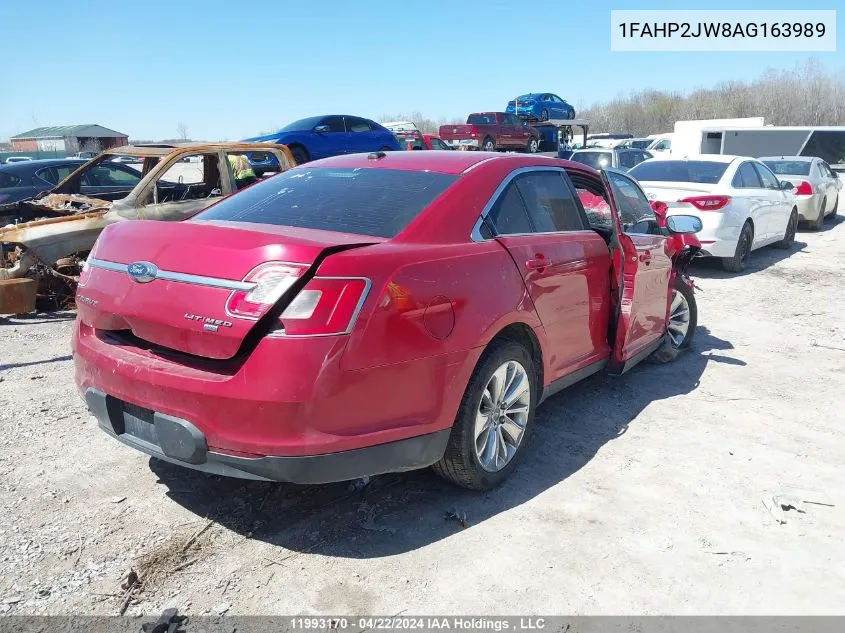 2010 Ford Taurus Limited VIN: 1FAHP2JW8AG163989 Lot: 11993170