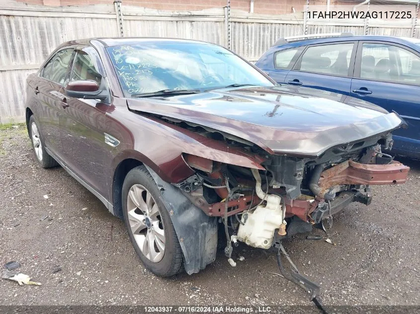 2010 Ford Taurus Sel VIN: 1FAHP2HW2AG117225 Lot: 12043937