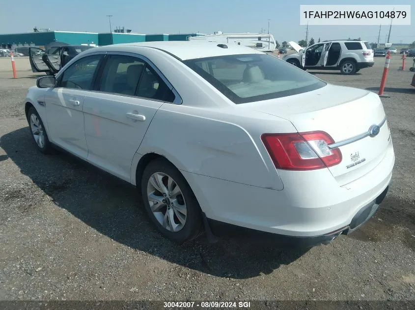 2010 Ford Taurus Sel VIN: 1FAHP2HW6AG104879 Lot: 30042007