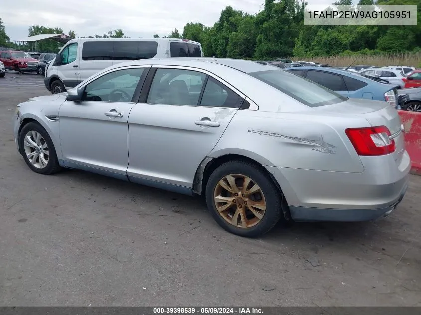 2010 Ford Taurus Sel VIN: 1FAHP2EW9AG105951 Lot: 39398539