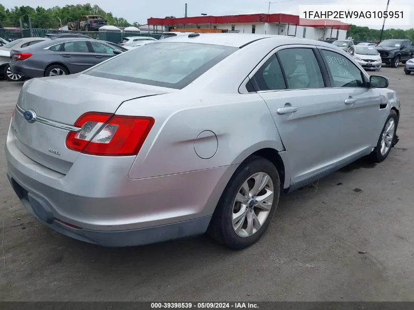 2010 Ford Taurus Sel VIN: 1FAHP2EW9AG105951 Lot: 39398539