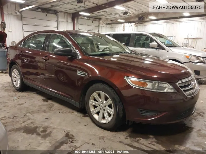 2010 Ford Taurus Se VIN: 1FAHP2DW9AG156075 Lot: 39444265