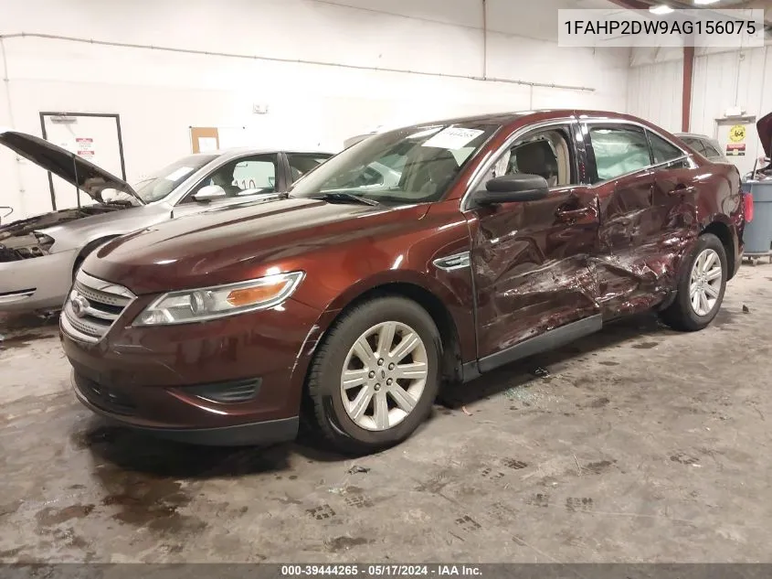 2010 Ford Taurus Se VIN: 1FAHP2DW9AG156075 Lot: 39444265