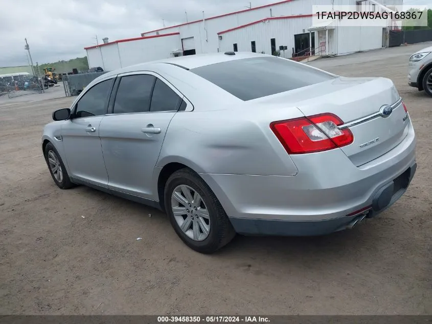 2010 Ford Taurus Se VIN: 1FAHP2DW5AG168367 Lot: 39458350