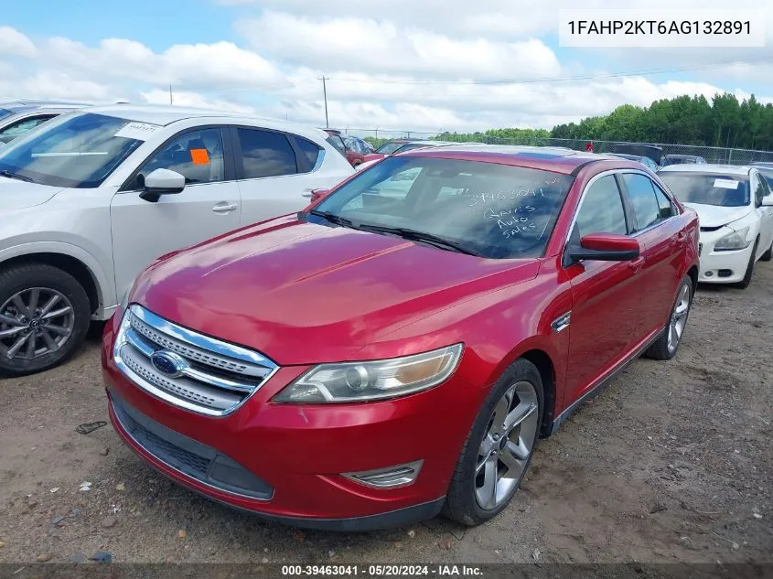 2010 Ford Taurus Sho VIN: 1FAHP2KT6AG132891 Lot: 39463041