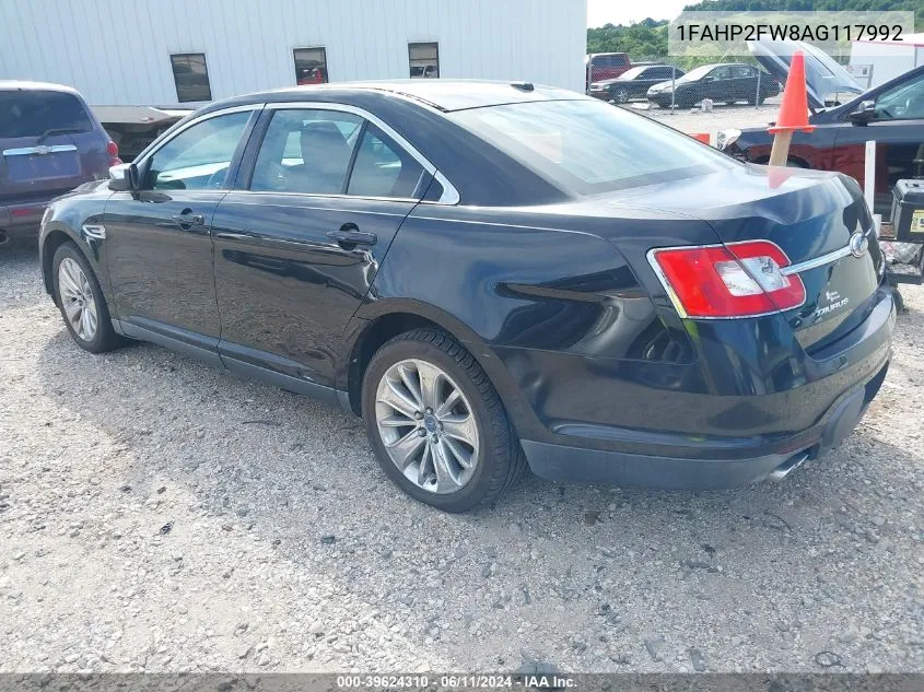 2010 Ford Taurus Limited VIN: 1FAHP2FW8AG117992 Lot: 39624310