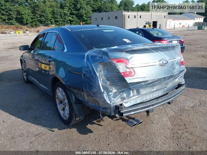 2010 Ford Taurus Sel VIN: 1FAHP2HW3AG168135 Lot: 39847316