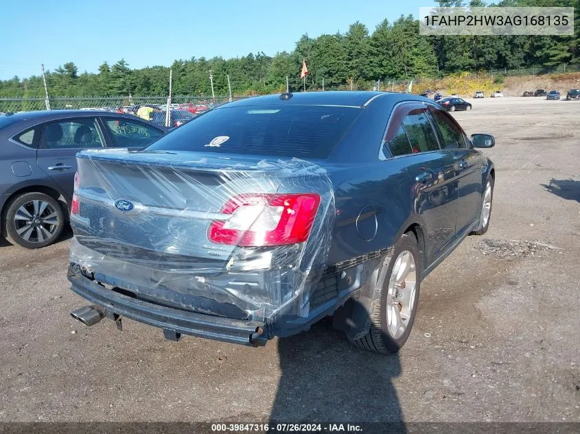 2010 Ford Taurus Sel VIN: 1FAHP2HW3AG168135 Lot: 39847316