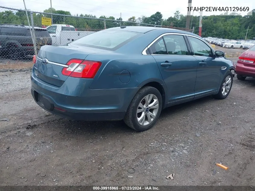 2010 Ford Taurus Sel VIN: 1FAHP2EW4AG129669 Lot: 39915965