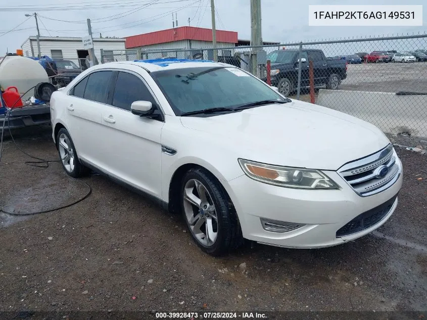 2010 Ford Taurus Sho VIN: 1FAHP2KT6AG149531 Lot: 39928473