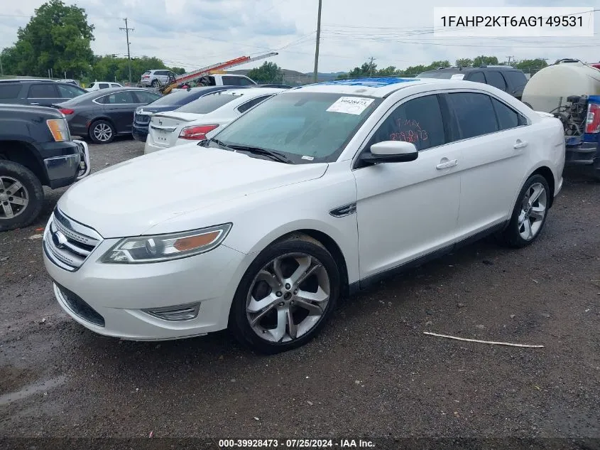 2010 Ford Taurus Sho VIN: 1FAHP2KT6AG149531 Lot: 39928473