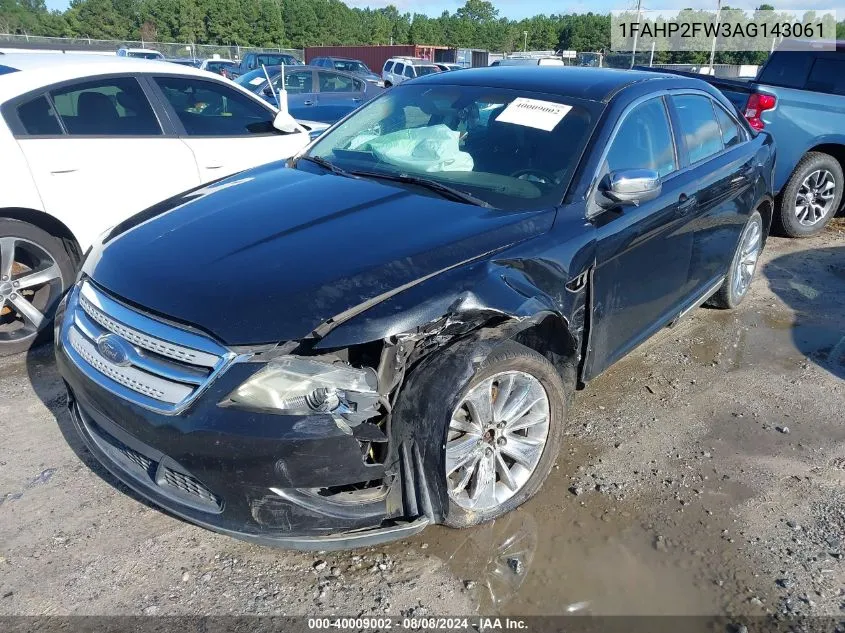 1FAHP2FW3AG143061 2010 Ford Taurus Limited