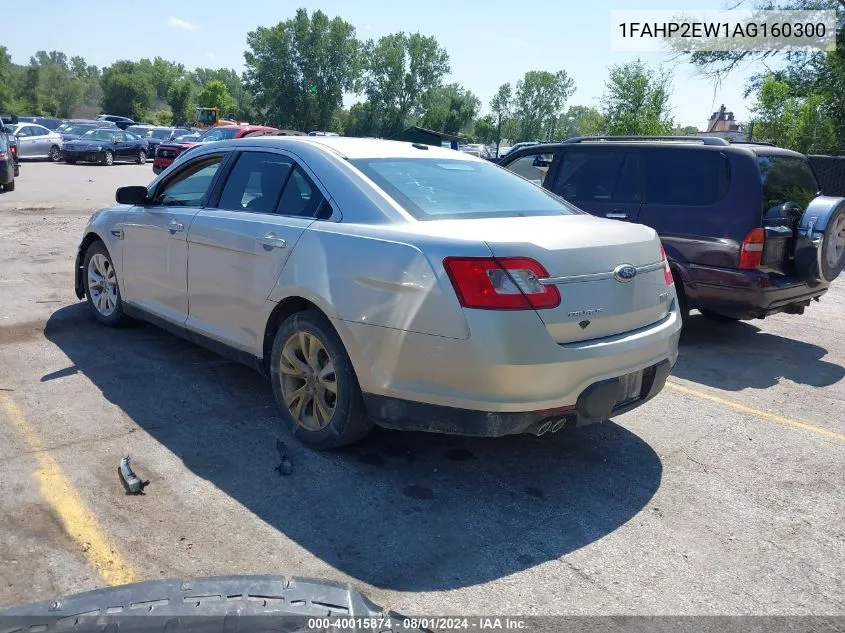 2010 Ford Taurus Sel VIN: 1FAHP2EW1AG160300 Lot: 40015874