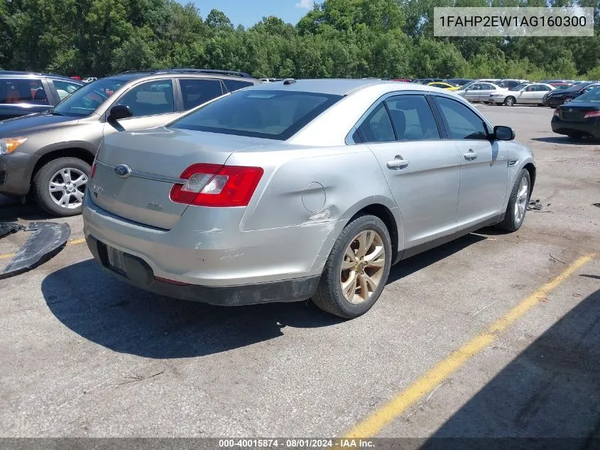 2010 Ford Taurus Sel VIN: 1FAHP2EW1AG160300 Lot: 40015874