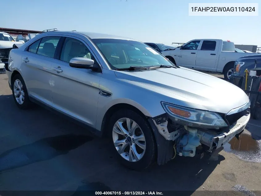 2010 Ford Taurus Sel VIN: 1FAHP2EW0AG110424 Lot: 40067015