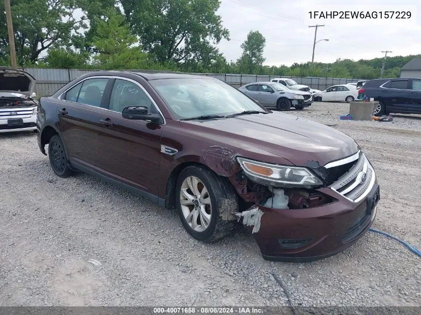 2010 Ford Taurus Sel VIN: 1FAHP2EW6AG157229 Lot: 40071658