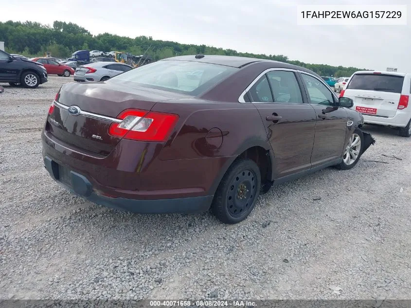 2010 Ford Taurus Sel VIN: 1FAHP2EW6AG157229 Lot: 40071658