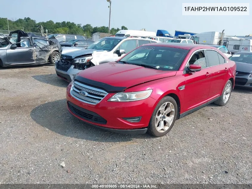 2010 Ford Taurus Sel VIN: 1FAHP2HW1AG109522 Lot: 40105605