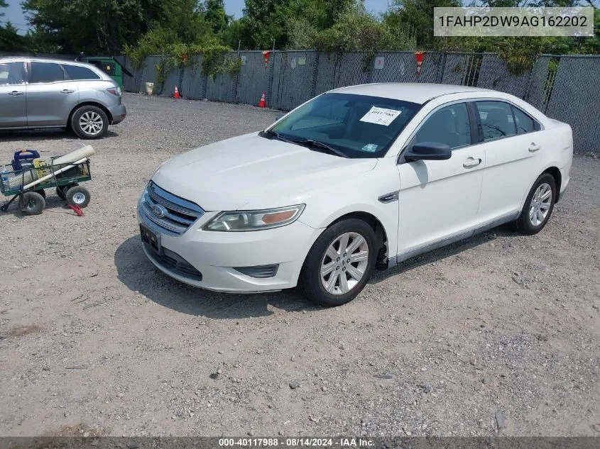 2010 Ford Taurus Se VIN: 1FAHP2DW9AG162202 Lot: 40117988