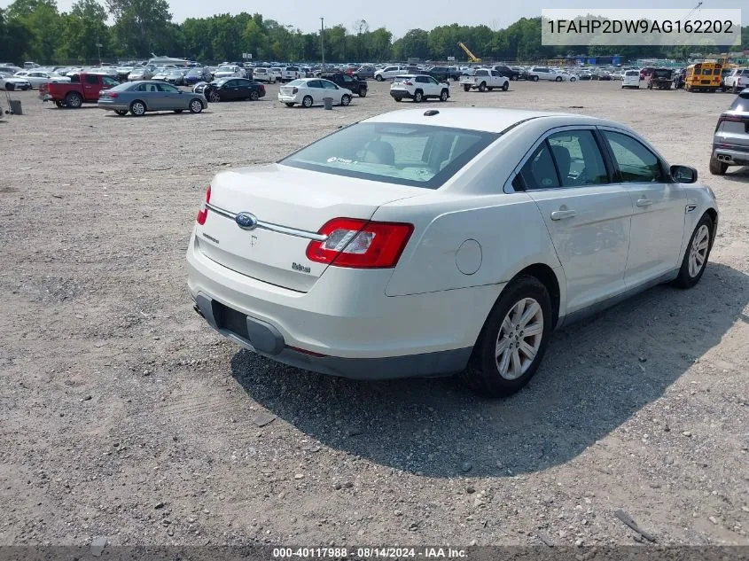 2010 Ford Taurus Se VIN: 1FAHP2DW9AG162202 Lot: 40117988