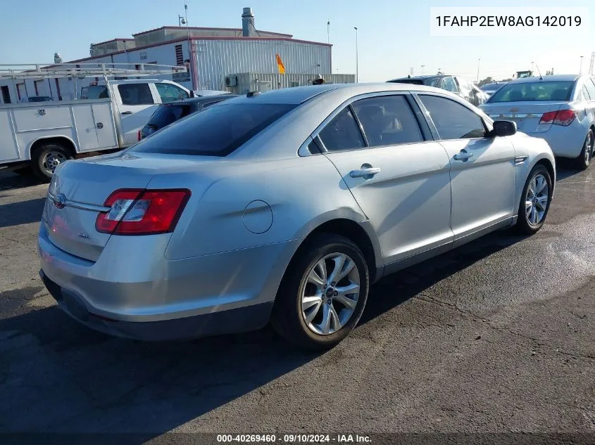 2010 Ford Taurus Sel VIN: 1FAHP2EW8AG142019 Lot: 40269460