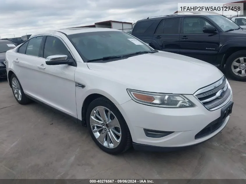 2010 Ford Taurus Limited VIN: 1FAHP2FW5AG127458 Lot: 40276567