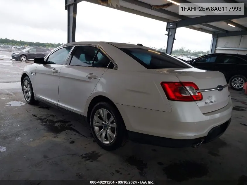 2010 Ford Taurus Sel VIN: 1FAHP2EW8AG117993 Lot: 40291204