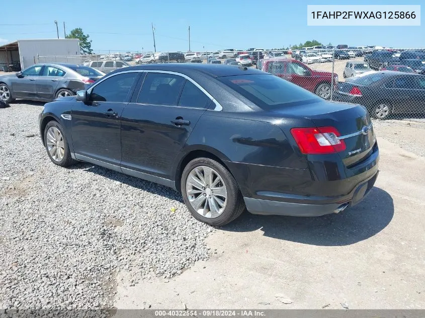 2010 Ford Taurus Limited VIN: 1FAHP2FWXAG125866 Lot: 40322554