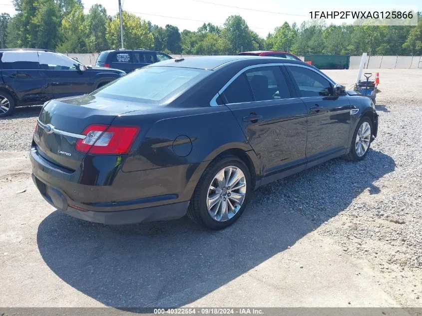 1FAHP2FWXAG125866 2010 Ford Taurus Limited