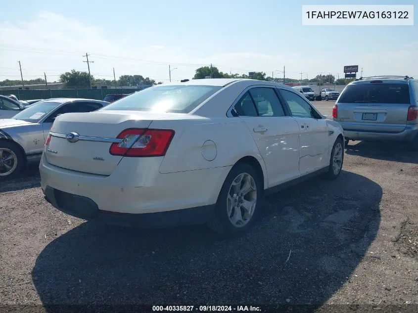 2010 Ford Taurus Sel VIN: 1FAHP2EW7AG163122 Lot: 40335827