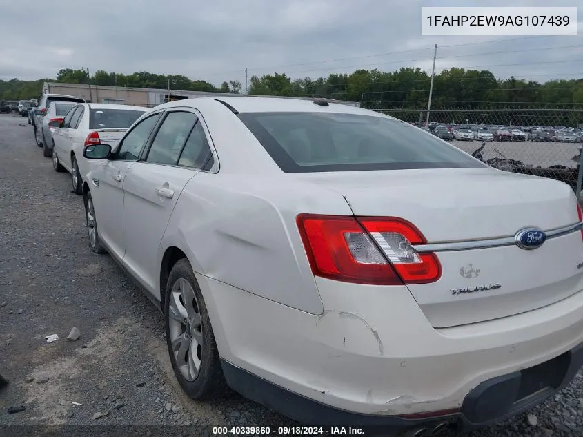 2010 Ford Taurus Sel VIN: 1FAHP2EW9AG107439 Lot: 40339860