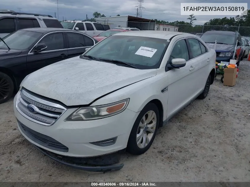 2010 Ford Taurus Sel VIN: 1FAHP2EW3AG150819 Lot: 40340606