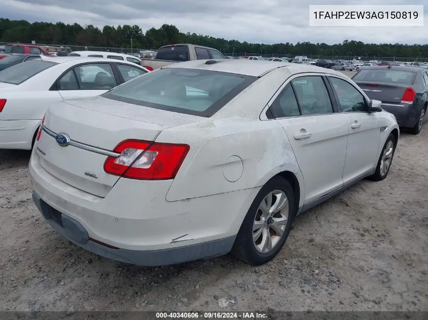 1FAHP2EW3AG150819 2010 Ford Taurus Sel