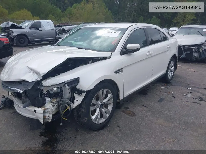 2010 Ford Taurus Sel VIN: 1FAHP2EW2AG149340 Lot: 40347860