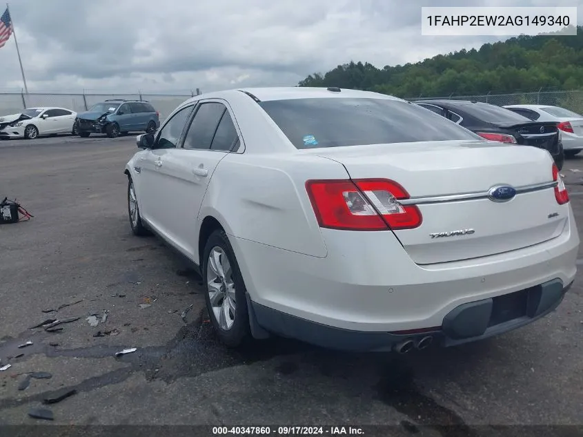 1FAHP2EW2AG149340 2010 Ford Taurus Sel