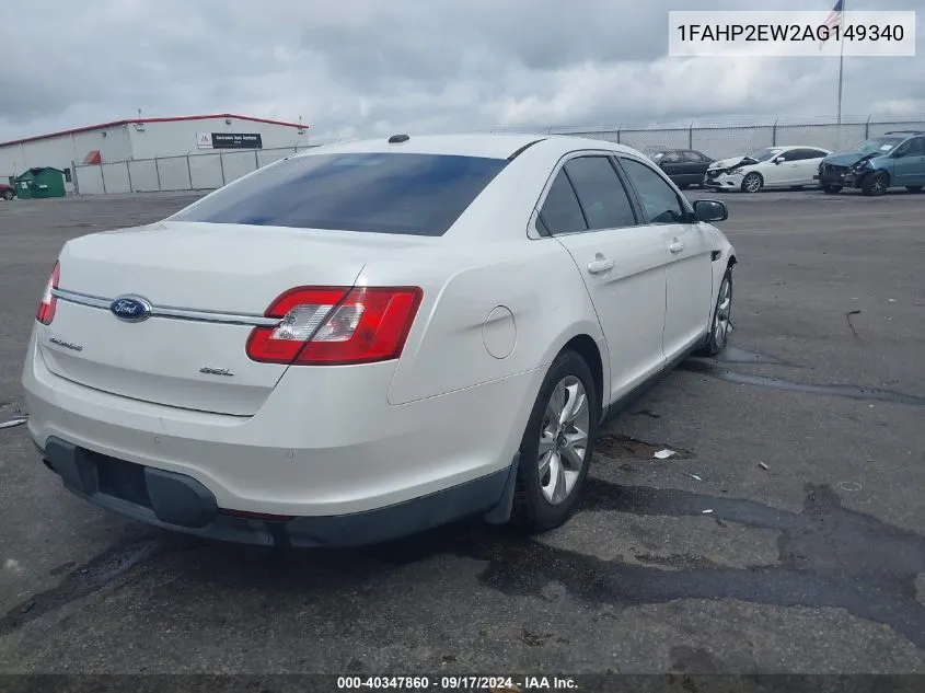 2010 Ford Taurus Sel VIN: 1FAHP2EW2AG149340 Lot: 40347860