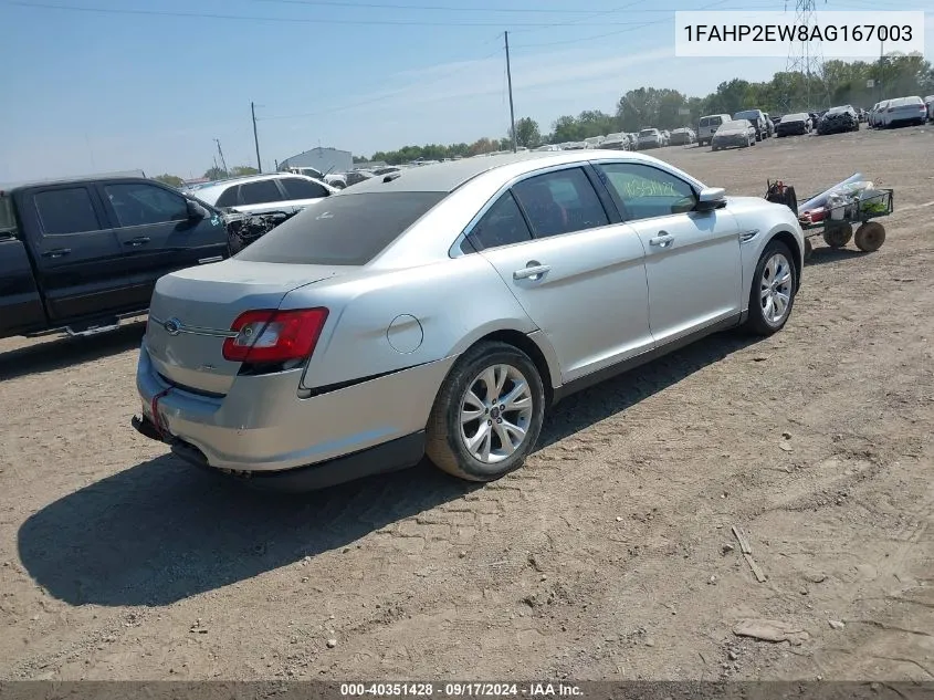 1FAHP2EW8AG167003 2010 Ford Taurus Sel