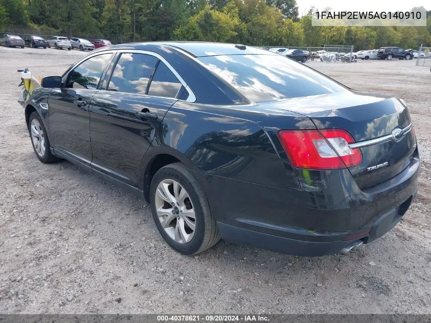 2010 Ford Taurus Sel VIN: 1FAHP2EW5AG140910 Lot: 40378621