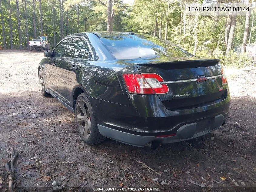 2010 Ford Taurus Sho VIN: 1FAHP2KT3AG108144 Lot: 40396176