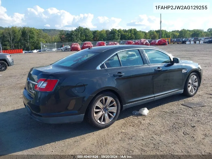 2010 Ford Taurus Limited VIN: 1FAHP2JW2AG129255 Lot: 40401626