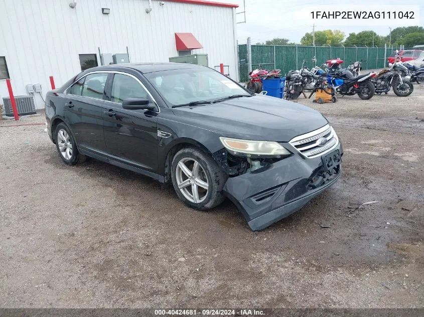 2010 Ford Taurus Sel VIN: 1FAHP2EW2AG111042 Lot: 40424681