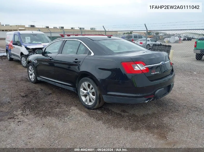 2010 Ford Taurus Sel VIN: 1FAHP2EW2AG111042 Lot: 40424681