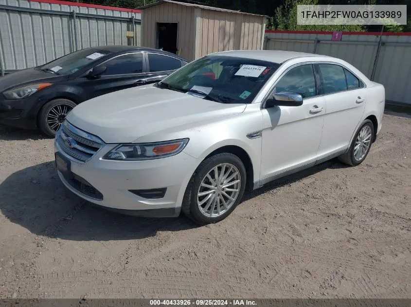 1FAHP2FW0AG133989 2010 Ford Taurus Limited