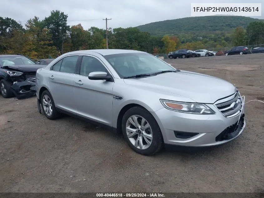 2010 Ford Taurus Sel VIN: 1FAHP2HW0AG143614 Lot: 40446518