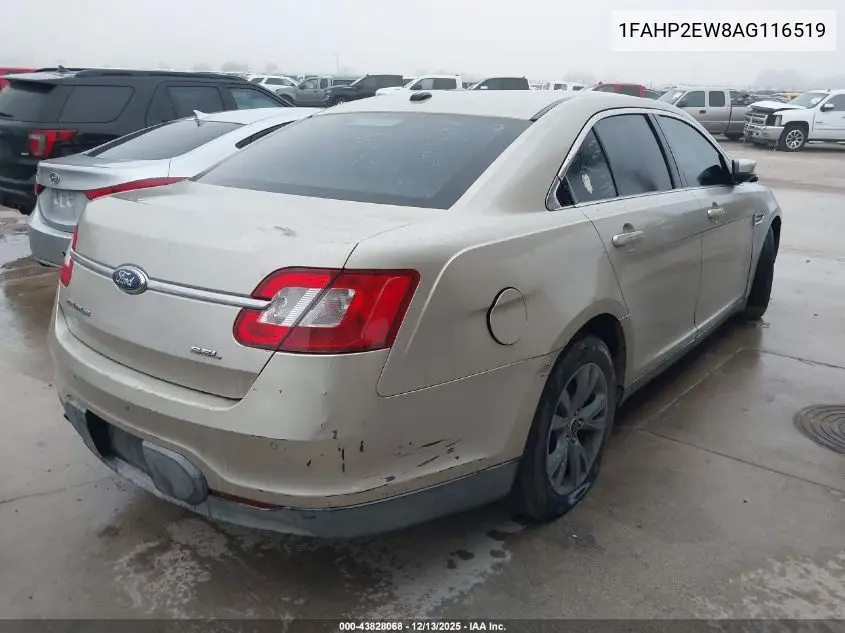 1FAHP2EW8AG116519 2010 Ford Taurus Sel