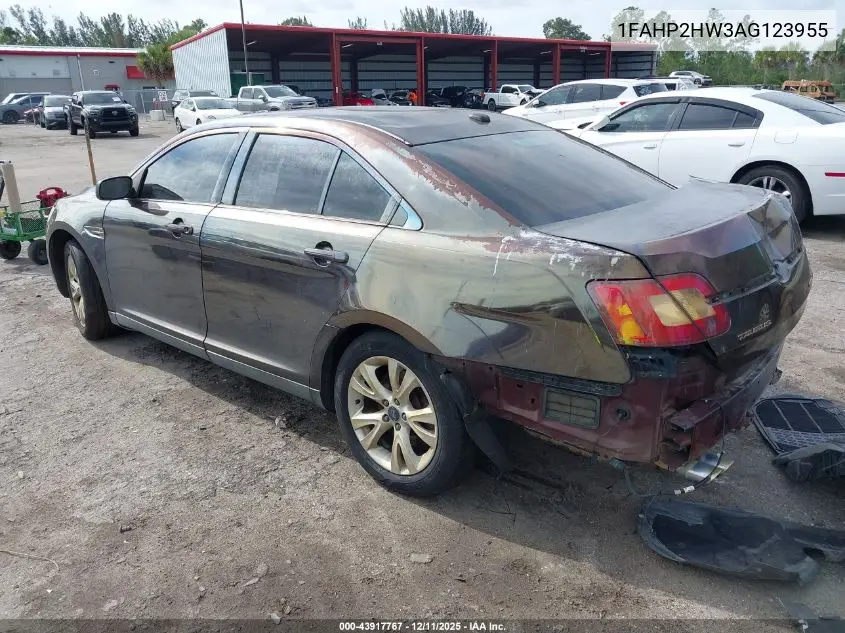 1FAHP2HW3AG123955 2010 Ford Taurus Sel